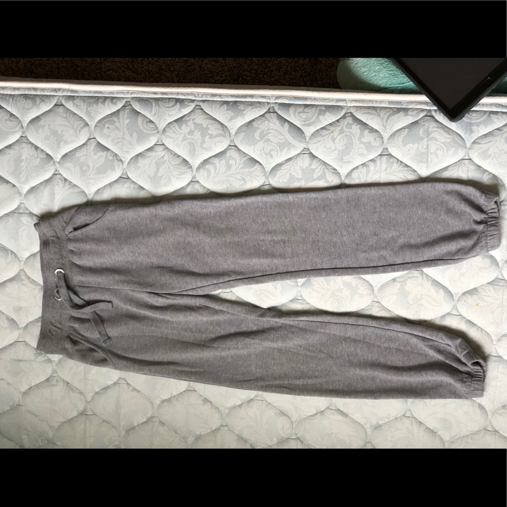 Gray sweatpants